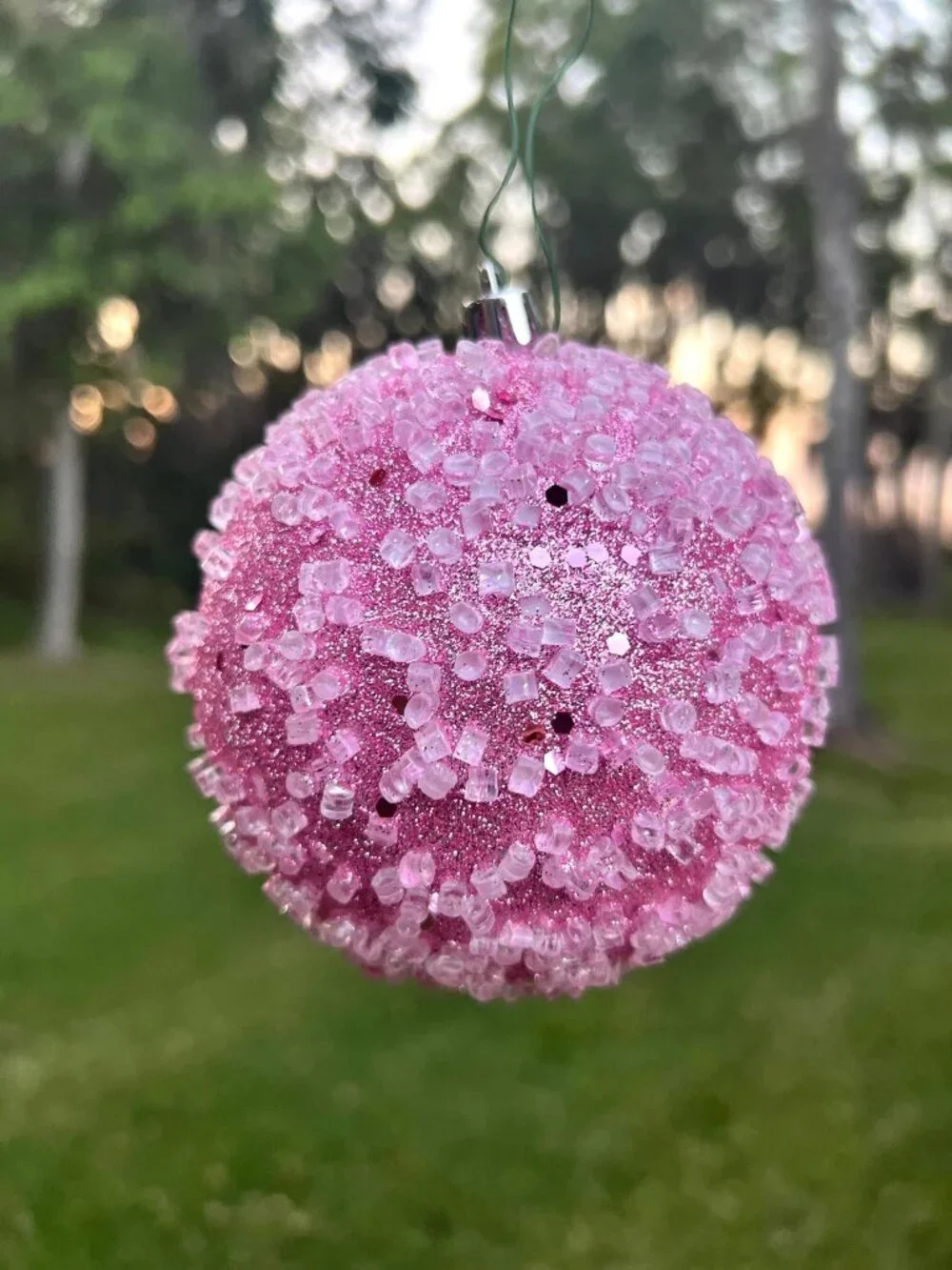 Vickerman Glitter Hail Ball Ornament Christmas Decor Holiday Decoration Gift